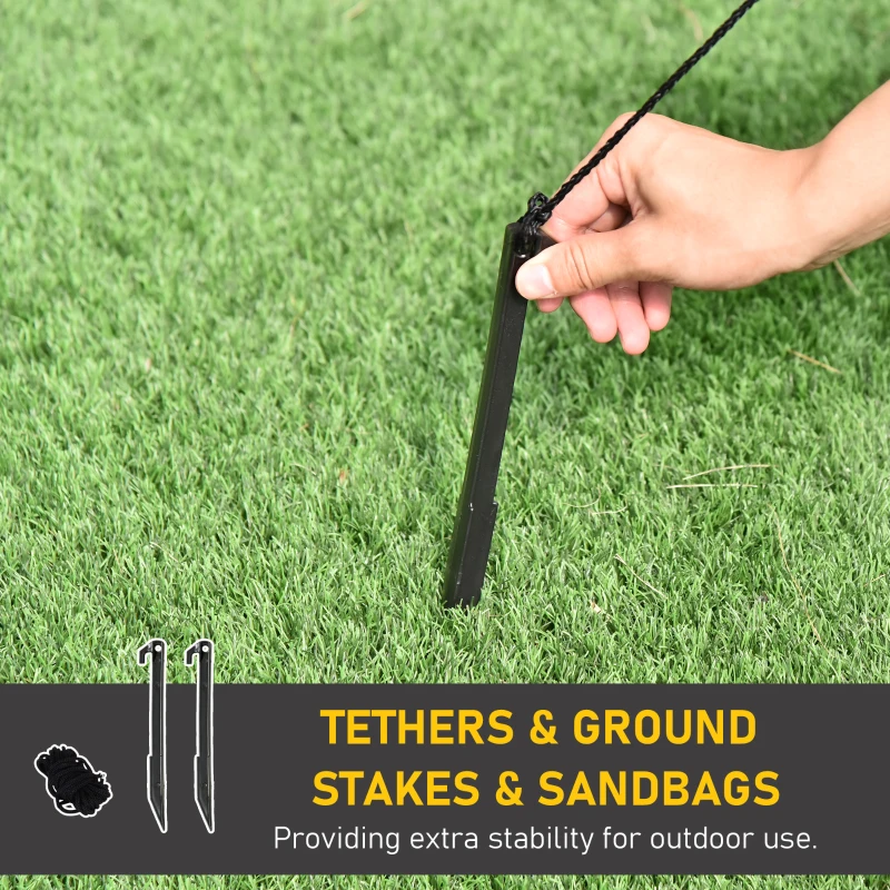 HOMCOM 6FT Inflatable Christmas Tree w/ Star and Multicolour Decorations LED Lighted Indoor Outdoor Home Decor for Garden Lawn Party Prop White