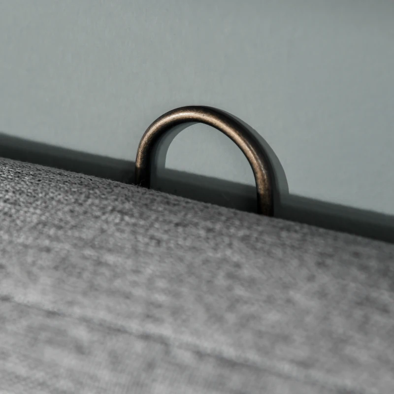 HOMCOM Tête de lit capitonnée - tête de lit rembourrée - dim. 150L x 120H cm - épaisseur 7 cm - MDF Coton Polyester Gris