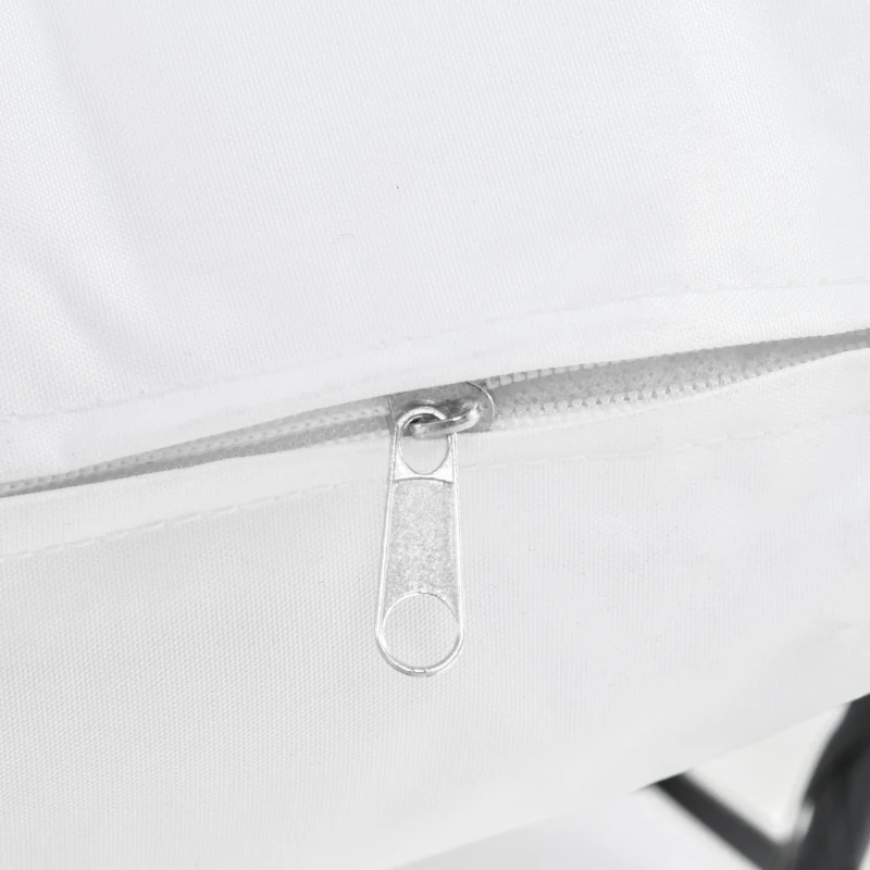 Outsunny Fauteuil rond de jardin fauteuil cocon pivotant grand confort coussins inclus polyester blanc résine tressée noire