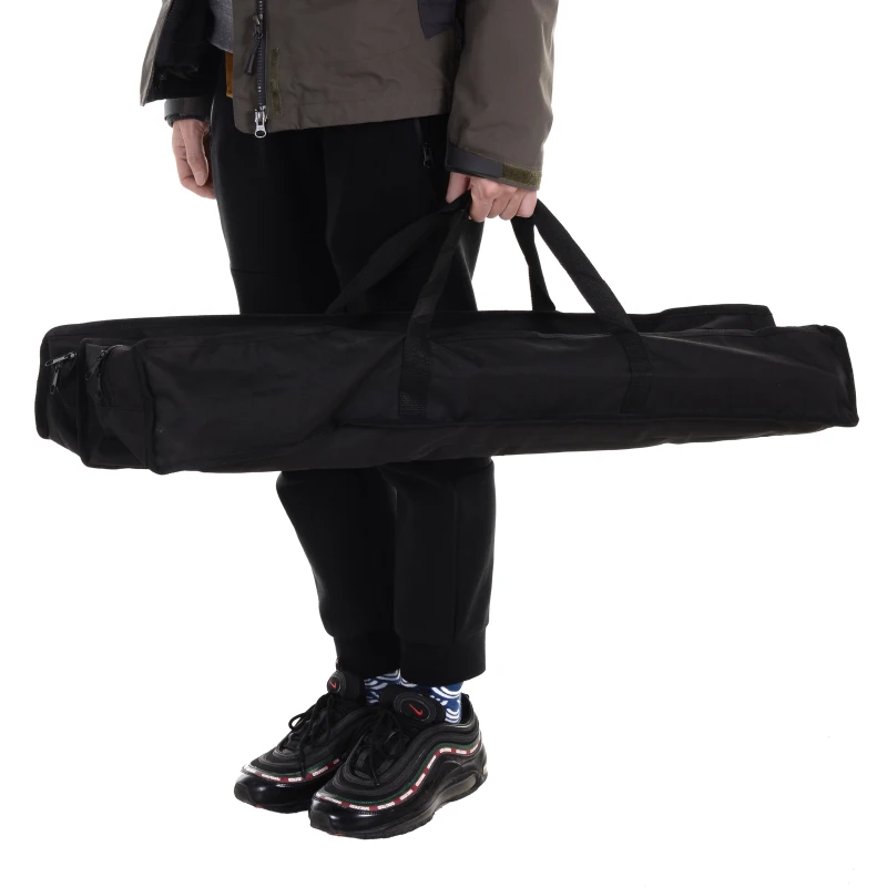 Mesa de Picnic Mesa para Camping Plegable con Altura Regulable en 45-65 cm Estructura Estable de Aluminio con Bolsa de transporte Soporta 30 kg 90x53 cm Plateado