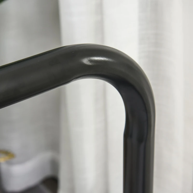 HOMCOM Barras Paralelas Ancho Ajustable Dip Station para Calistenia y Entrenamiento Gimnasio con Asas Antideslizantes de Acero 94-102x62x73 cm Negro