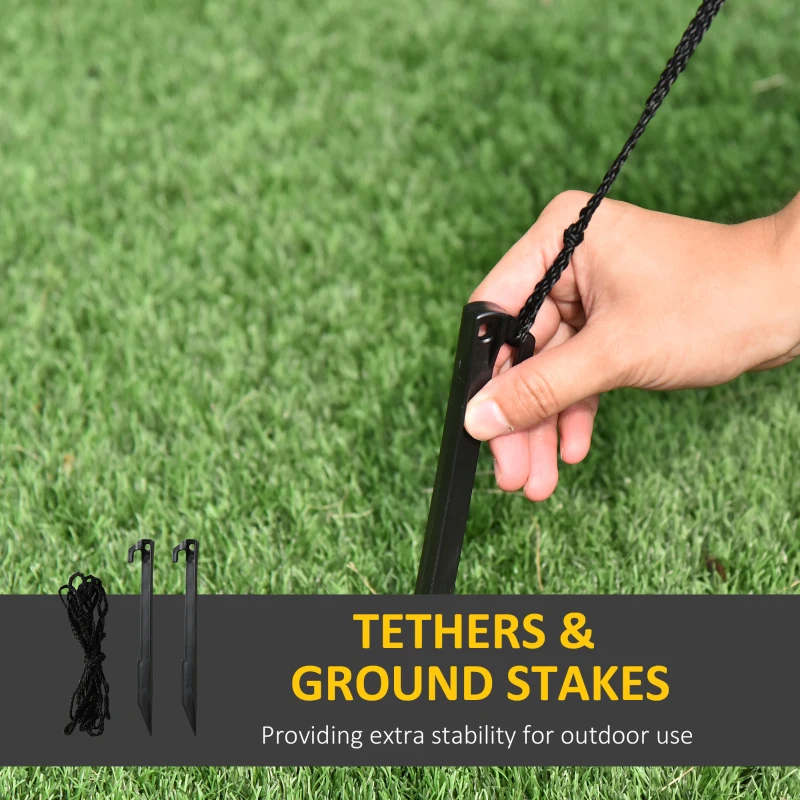 HOMCOM 6ft Christmas Inflatable Tree Santa Claus Snowmen, LED Lighted for Home Indoor Outdoor Garden Lawn Decoration Party Prop