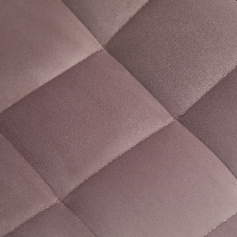 HOMCOM Conjunto de 2 Sillas de Comedor Tapizadas en Terciopelo Acolchadas con Patas de Metal de Estilo Nórdico y Vintage 46x58,5x85,5 cm Rosa