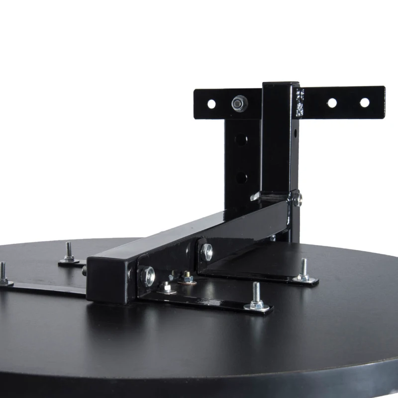 HOMCOM Punching Ball Poire de Vitesse Boxe avec Support Plateau tournant Composite Acier revêtement synthétique Rouge Noir