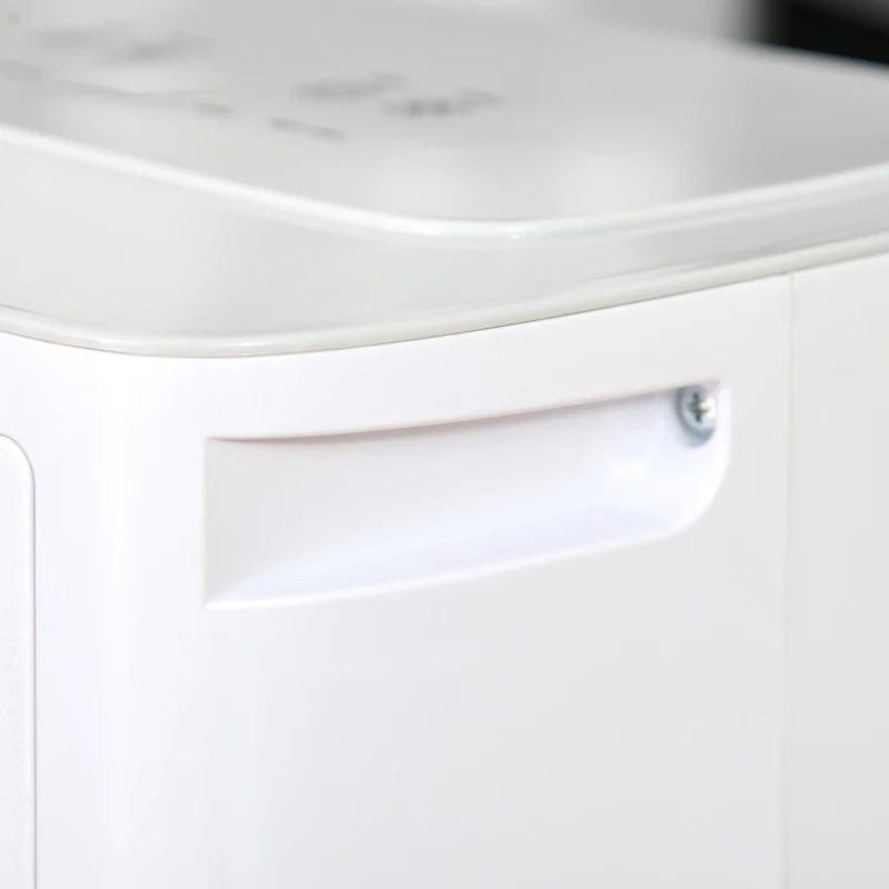 HOMCOM 10L/Day 2000ml Portable Dehumidifier with Humidity Display, 2 Speed Modes, Continuous Drainage and 24 Hour Timer for Bedroom, Living Room