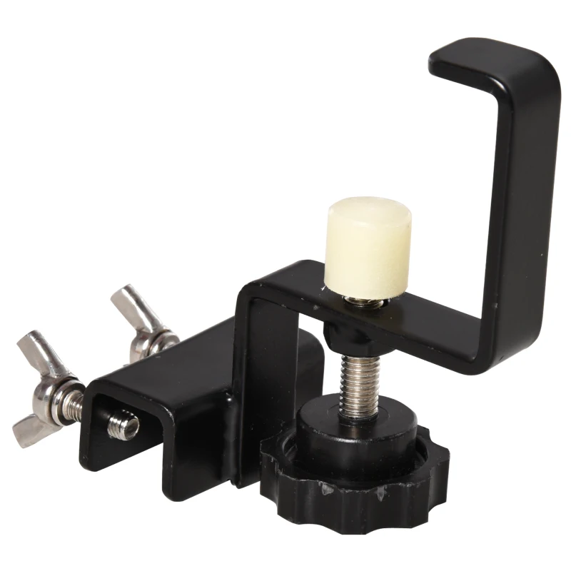 PawHut Round Pet Grooming Table Rotatable Dog Drying Table Adjustable Arm Stainless Steel Frame Safety Leash Φ55 cm Black