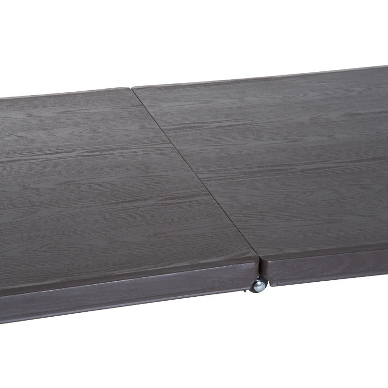 Outsunny Mesa de Camping Plegable y Portátil tipo Mesa Buffet Auxiliar Ligera y Multiusos con Asas PP 180x74x74.5cm (LxANxAL)