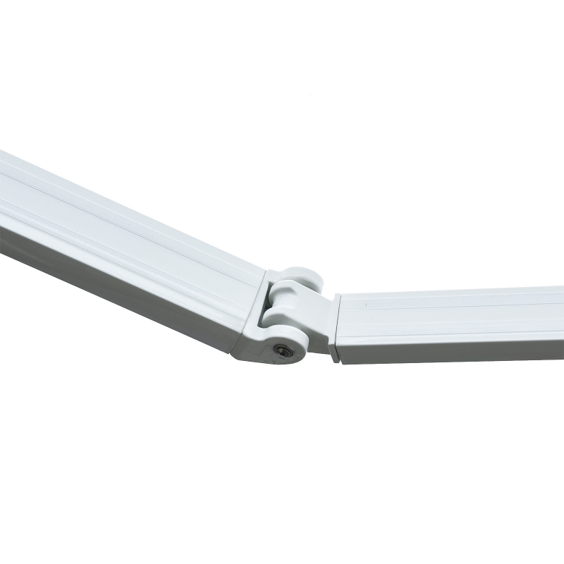 Outsunny Toldo de Pared Manual con Manivela Toldo para Balcón Ángulo Ajustable para Exterior Jardín Terraza 3x2,5m Blanco