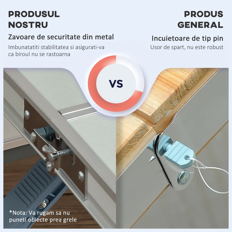 Outsunny Masa de camping pliabila portabila argintiu