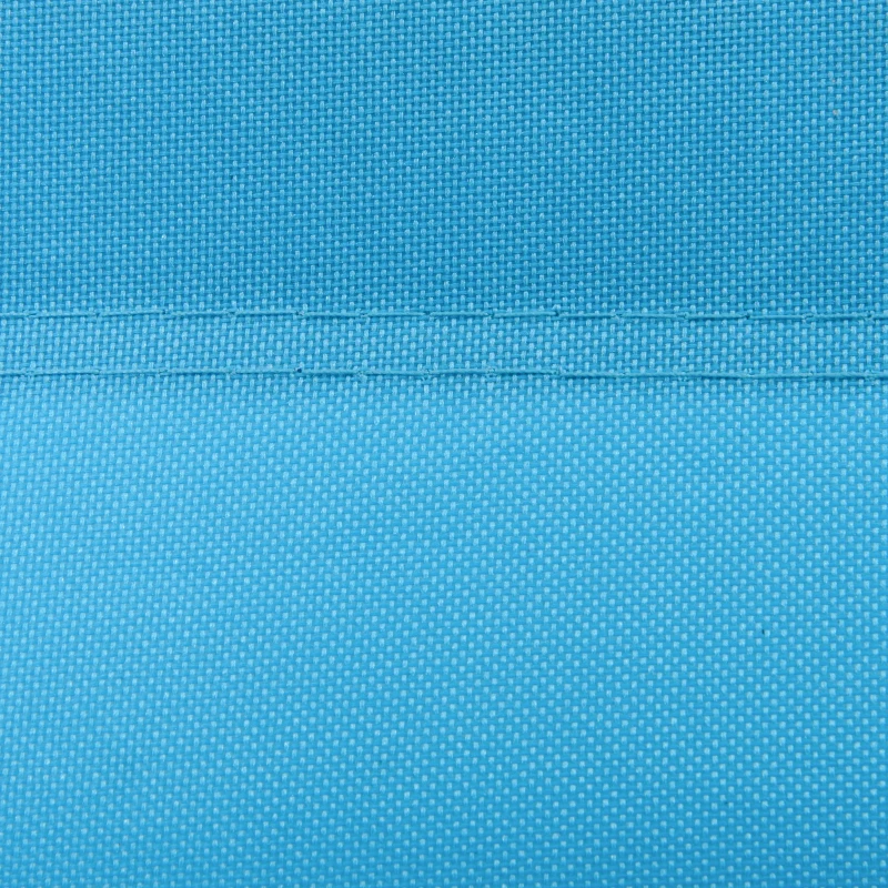 Outsunny Garden Sun Lounger, with Five-Position Back - Light Blue