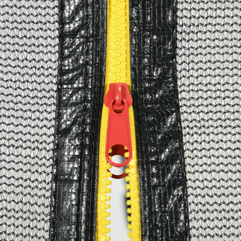 ZONEKIZ Trampolim para Crianças 3 em 1 com Superfície de Salto 160x92 cm Rede de Segurança Barra Horizontal e Baloiço Azul