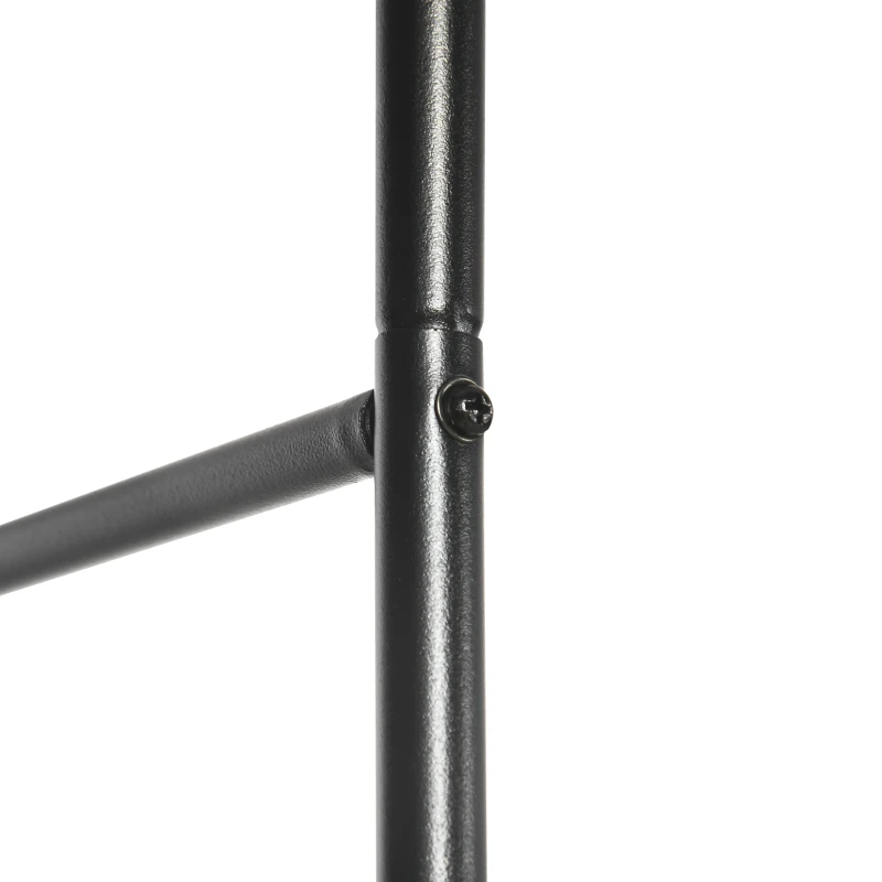 Outsunny Arco per Rampicanti in Metallo per Giardino ed Esterni, 140x40x240cm, Nero