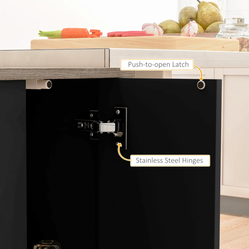 Homcom Insula Bucatarie 105×60 cm – Carucior Bar Multifunctional cu Sertar
