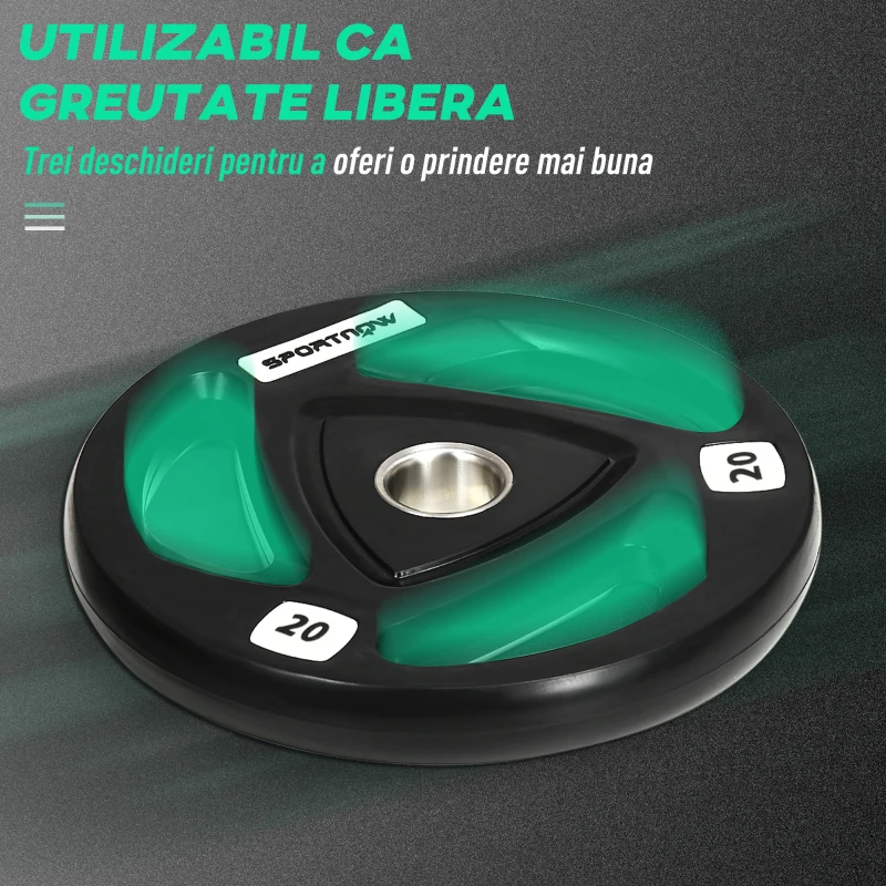 SportNow Set Discuri Sportive Greutate 2×20 kg