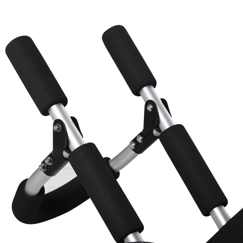 HOMCOM Carrinho de Transporte Dobrável  para Prancha de Surf com Espessura Inferior a 12,5 cm 64x55x38,5 cm Preto e Vermelho