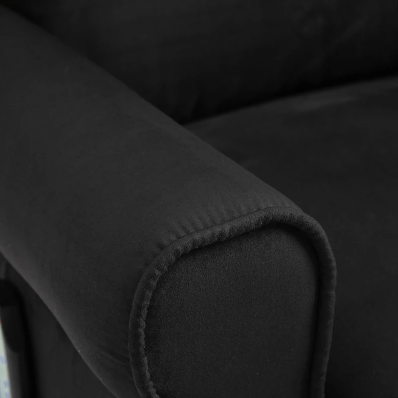 Fotoliu cu Masaj Relaxare cu inclinare, Functie de incalzire si Telecomanda, 78x83x101 cm, Negru