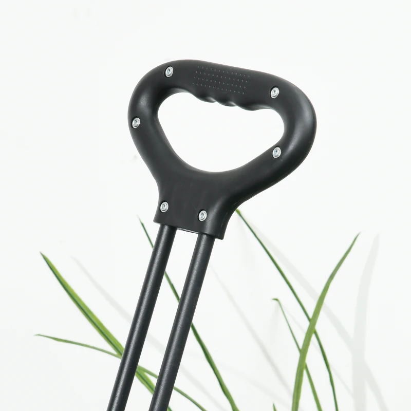 Outsunny Carrello da Giardino 110L con Maniglia Telescopica e Borsa Termica da 15L in Acciaio e Tessuto, Blu