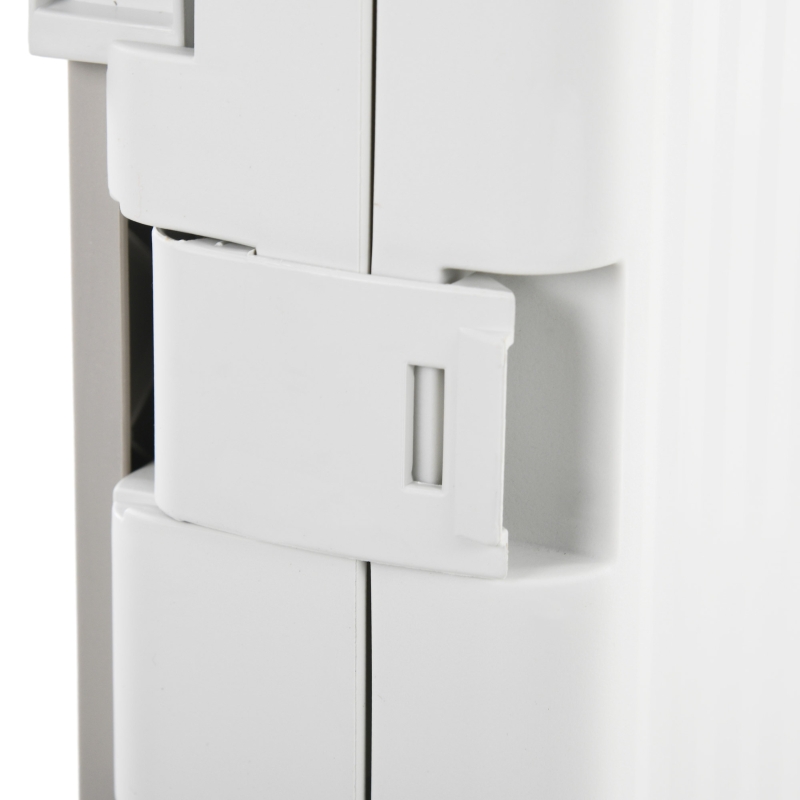 HOMCOM Carrinho de Armazenamento Dobrável Carrinho de Compras com 2 Rodas Capacidade 32L para Casa 41,5x32,5x85 cm Branco