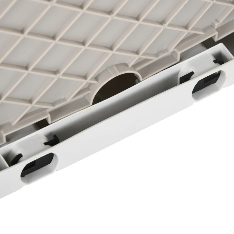 HOMCOM Carrinho de Armazenamento Dobrável Carrinho de Compras com 2 Rodas Capacidade 32L para Casa 41,5x32,5x85 cm Branco