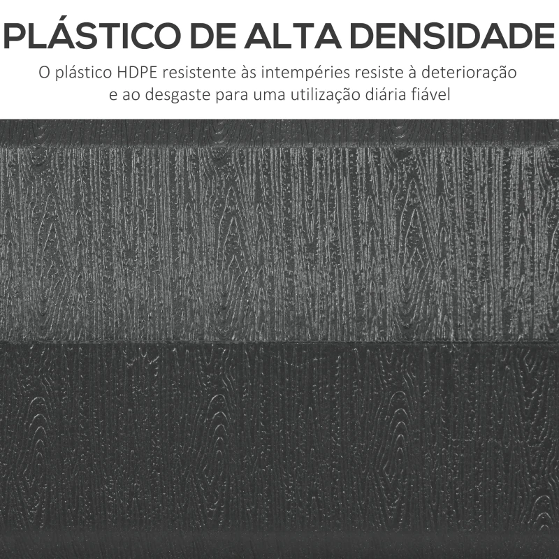 Outsunny Base de Chapéu de Sol Retangular Suporte para Chapéu de Sol Preenchível para Terraço Pátio Jardim 49x49x36,5 cm Preto