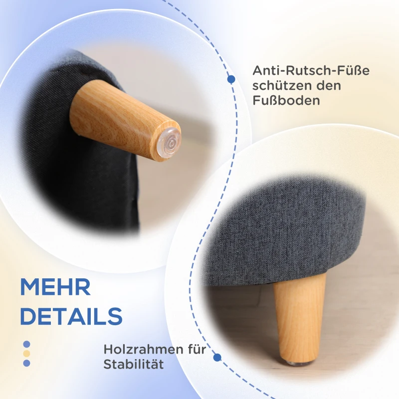 PawHut Stijlvolle en Duurzame Herenhorloge - Klassiek Design met Leren Band