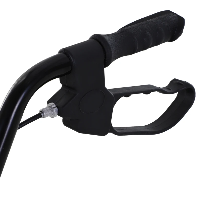 HOMCOM Adjustable Metal Rollator For The Old Foldable Drive Medical Wheelchair W/ Bag