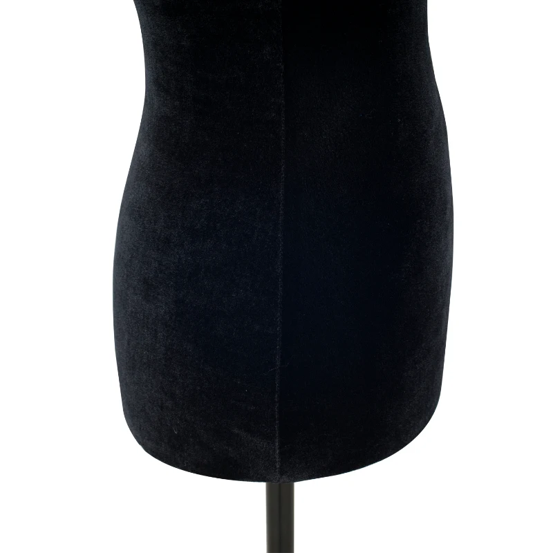 HOMCOM Supporto Manichino Forma Abito Femminile Torso Sarto Espositore Design di Moda (Nero)