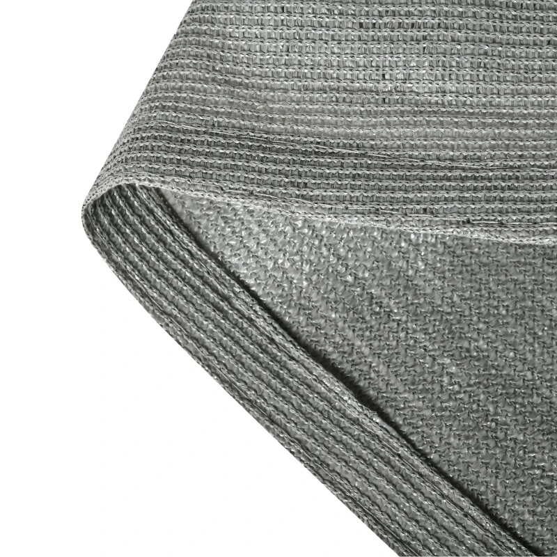 Outsunny 4 x 3m Sun Shade Sail HDPE Rectangle Canopy Outdoor Sunscreen Awning with Mounting Ropes for Garden, Patio, Party, UV Protection, Charcoal Grey