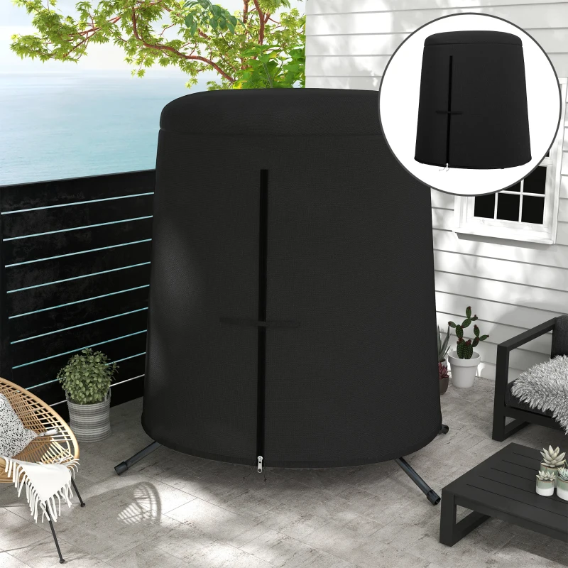 Outsunny 196 x 230cm Hanging Egg Chair Protective Cover - Black