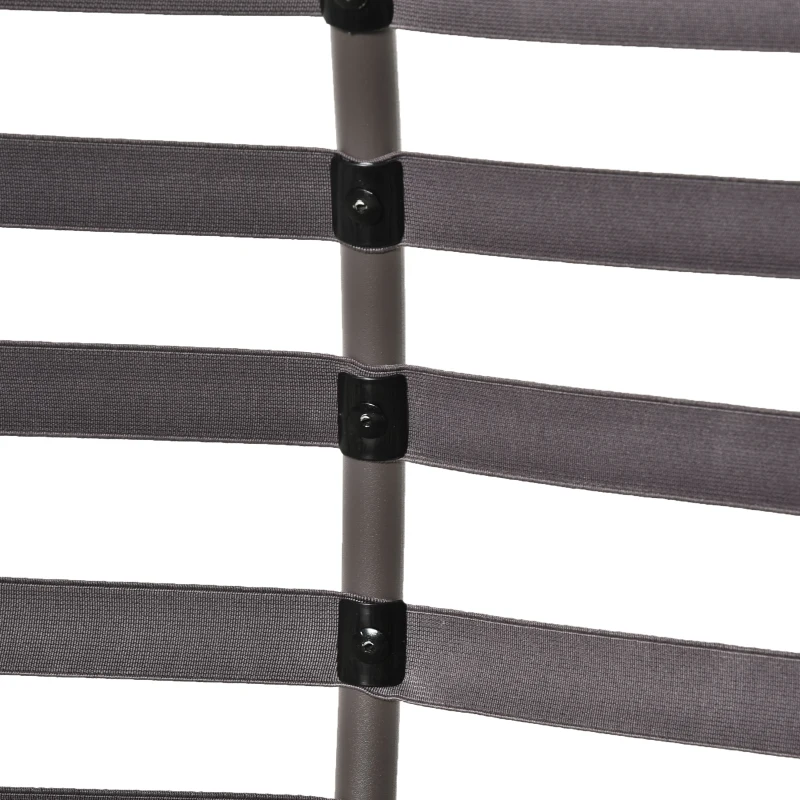 Outsunny Egg Chair with Soft Cushion, Steel Frame and Side Pocket, Garden Patio Basket Chair for Indoor, Outdoor, Brown