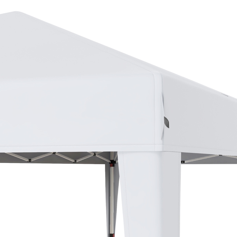 Outsunny Tenda Dobrável 6x3 Tenda de Jardim Portátil com Bolsa de Transporte Tecido Oxford para Exterior Festas Acampamento Branco