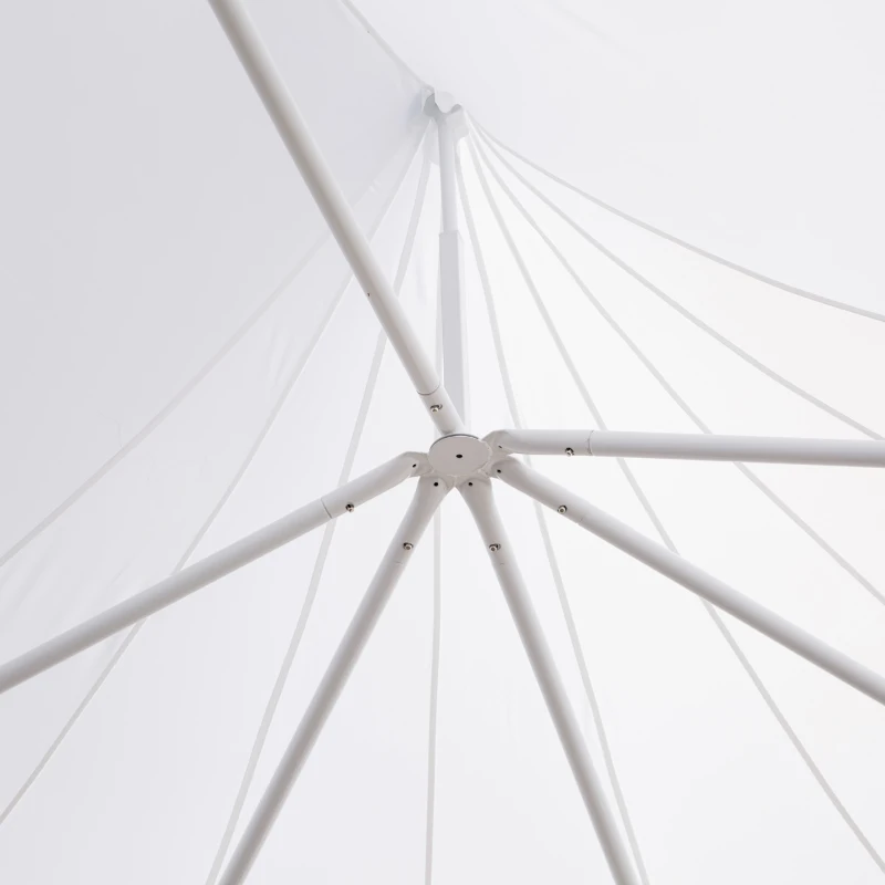 Outsunny 9x7m Waterproof Marquee Canopy-White