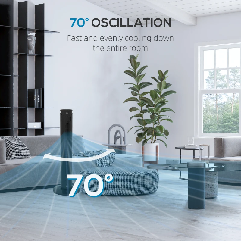 HOMCOM Ventilator Turn, Ventilator Electric de Racire