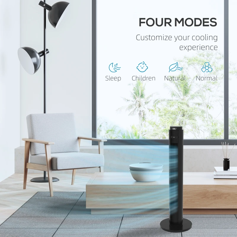 HOMCOM Ventilator Turn, Ventilator Electric de Racire