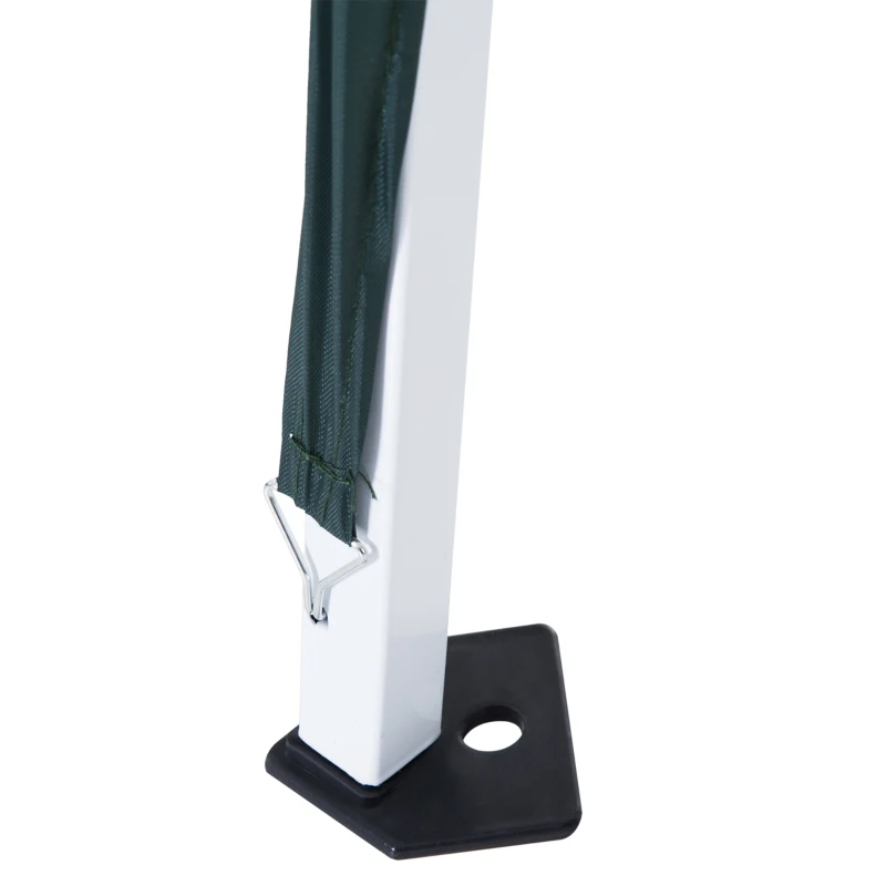 Outsunny Slant Leg Pop Up Gazebo with Carry Bag, Height Adjustable Party Tent Instant Event Shelter for Garden, Patio, ( 3 M × 3 M Base / 2.5 M × 2.5 M Top, Green)