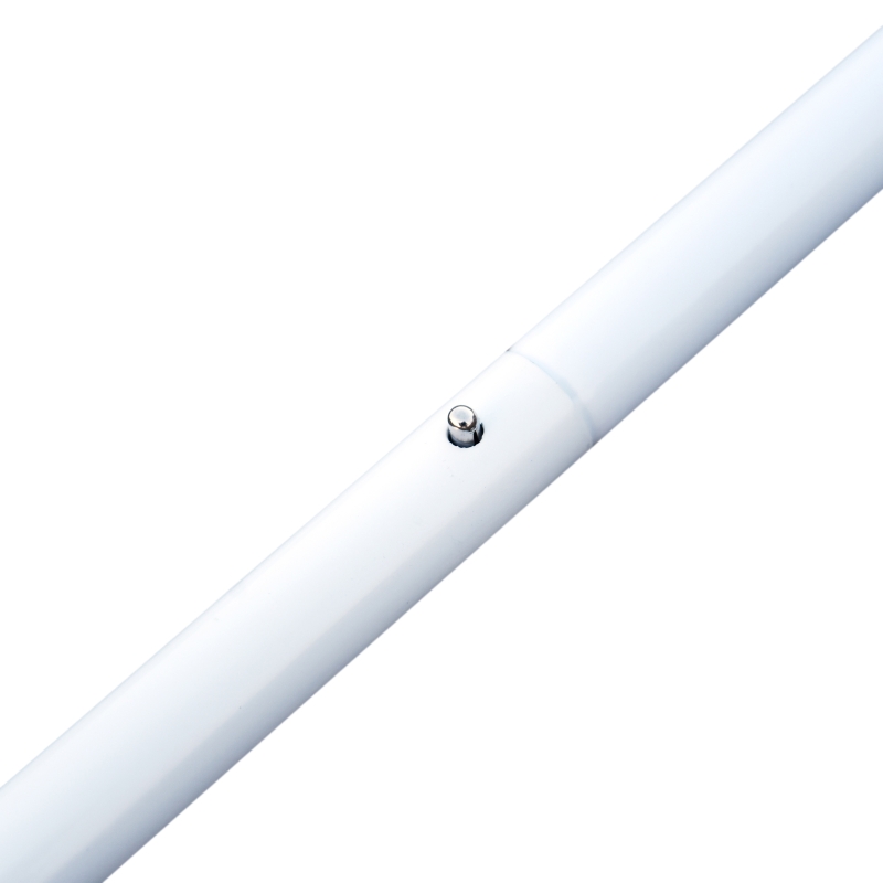 Outsunny 3 m Awning Sail Shade Canopy Pole Kit Adjustable Pole With Rope Metal - White