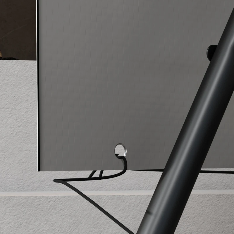 Outsunny Tuinmeubelhoes Beschermhoes voor buitenmeubilair, 215 cm x 155 cm x 150 cm, Grijs