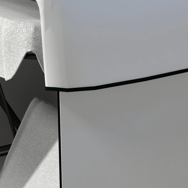 Outsunny Tuinmeubelhoes Beschermhoes voor buitenmeubilair, 215 cm x 155 cm x 150 cm, Grijs