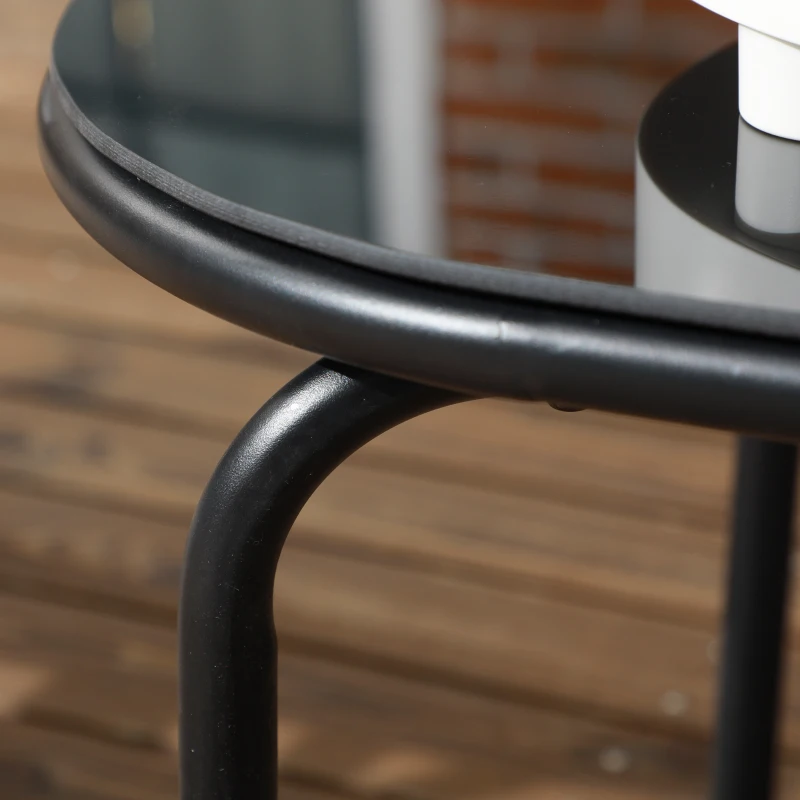 Outsunny Zestaw sof ogrodowych Rattan, styl boho, odporny na warunki atmosferyczne, 116 cm x 58 cm x 66 cm, Khaki