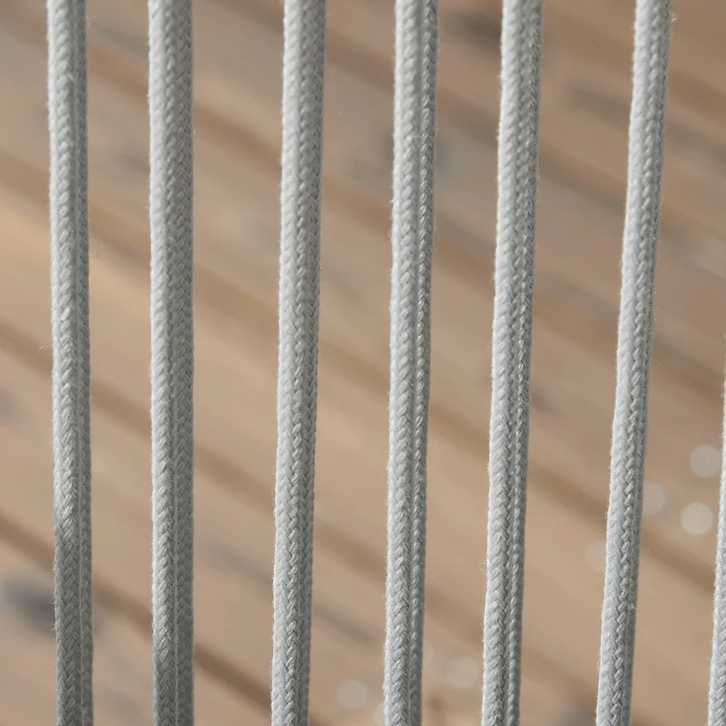 Outsunny 5-częściowy zestaw mebli ogrodowych w siedziskiem Gartensitzgrupp, odporny na warunki atmosferyczne, 80 cm x 80 cm x 75 cm, Ciemnoszary