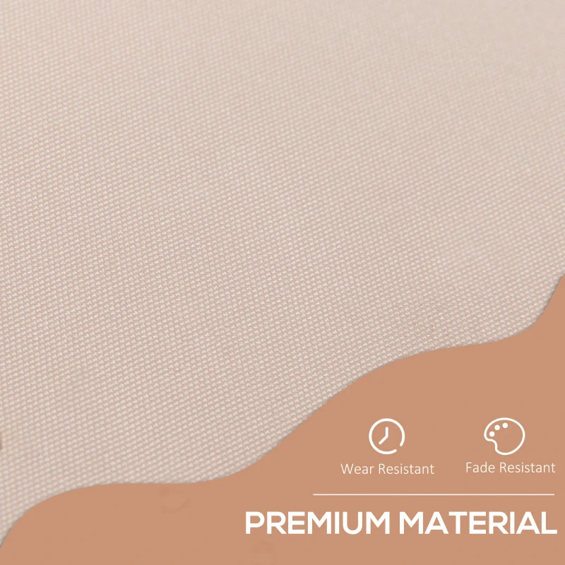 Outsunny 2x1.5m  Adjustable Outdoor Aluminium Frame Awning Beige