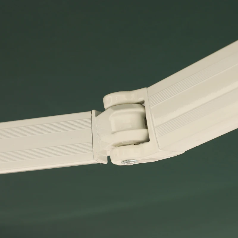 Outsunny Manual Retractable Awning, 3.5x2.5 m-Green