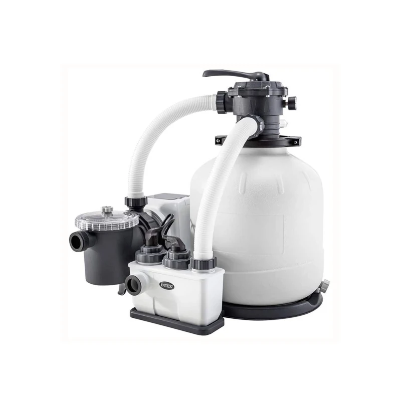 INTEX 26378NP - Piscina Ultra Xtr Frame Rettangolare 975X488X132 Cm, Pompa A Sabbia Combo, Scaletta Doppia, Telo Base, Copertura, Kit Di Pulizia Deluxe E Set Volley