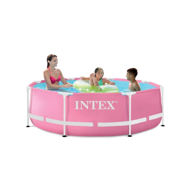 INTEX 28290NP - Piscina Metal Frame Rosa 244X76Cm