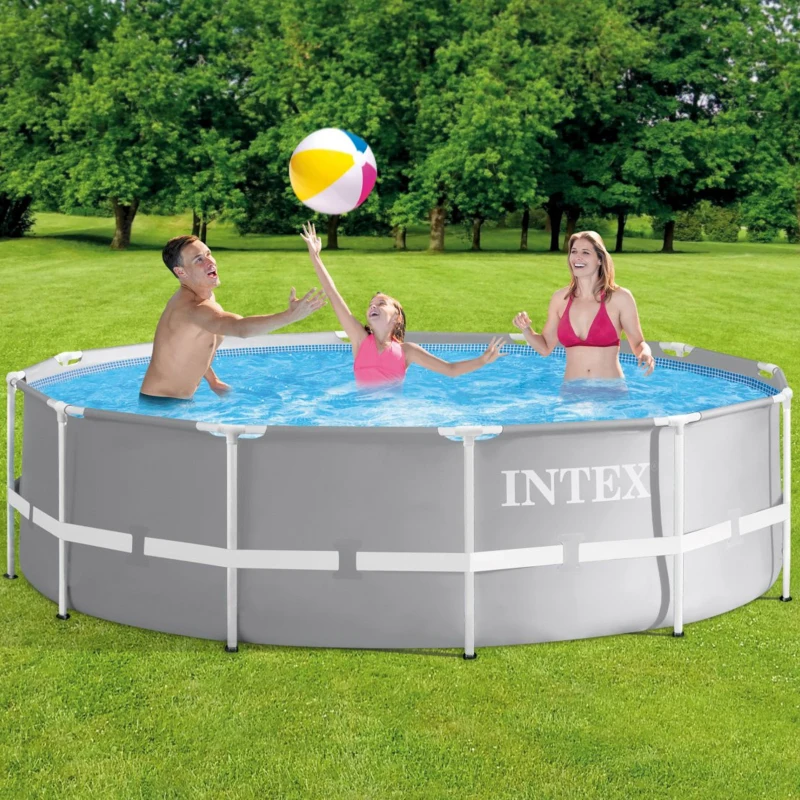 INTEX 26716NP - Piscina Prisma Frame 366X99 Cm Con Pompa Filtro E Scaletta Doppia