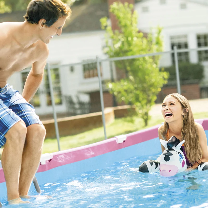 INTEX 28266NP - Piscina Frame Rettangolare Rosa 220X150X60 Cm