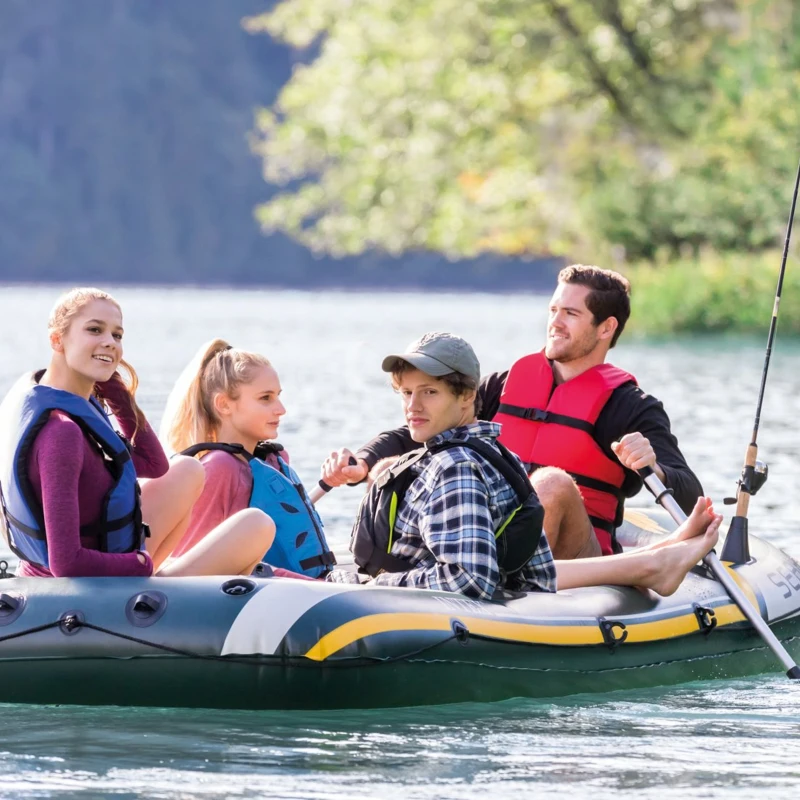 INTEX 68351NP - Canotto Seahawk 4 Set Cm351X145X48