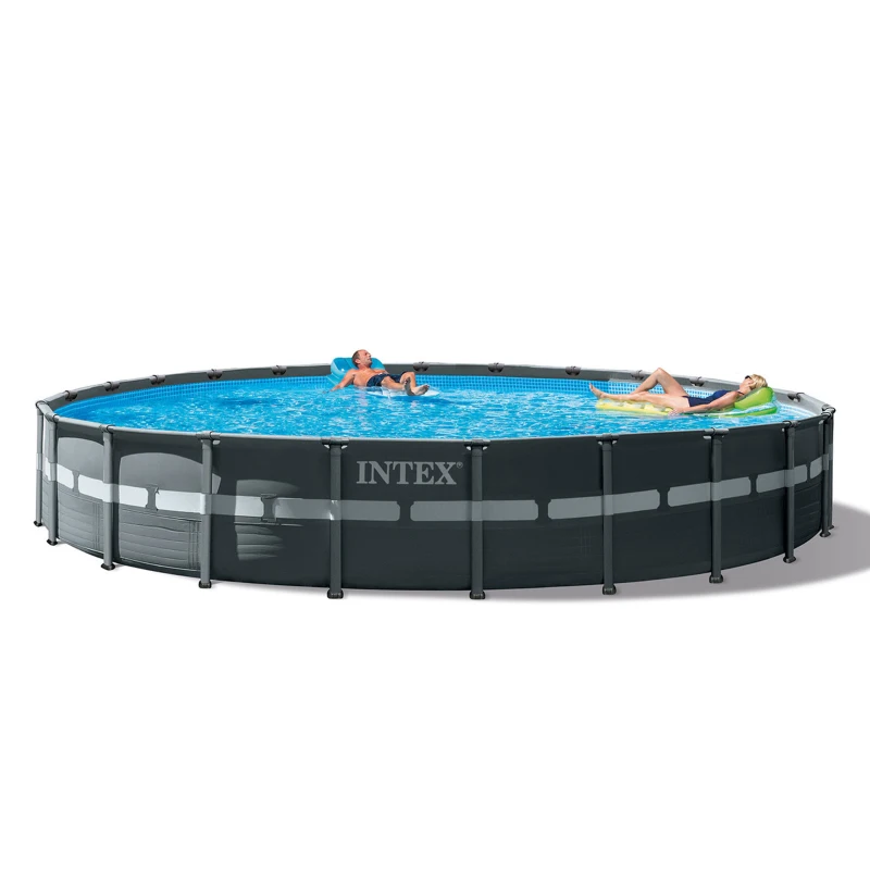INTEX 26340NP - Piscina Ultra Xtr Frame 732X132 Cm Pompa A Sabbia, Scaletta Doppia, Telo Base, Copertura