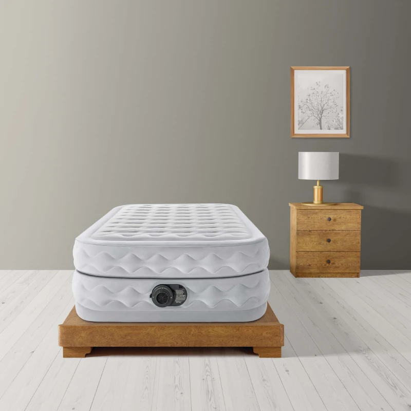 INTEX 64488ND - Materasso Dura Beam Supreme Teconologia Fiber-Tech T Con Pompa Elettrica Incorporata Cm 99X191X51