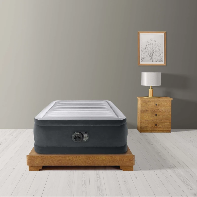 INTEX 64412ND - Materasso Comfort Plush Elevated Dura Beam Tecnologia Fiber Tech Singolo Cm 99X191X46